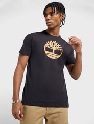 تصویر تی‌شرت با لوگوی درخت رودخانه کنبک برند timberland Kennebec River Tree Logo T-Shirt