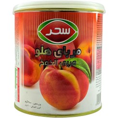 تصویر مربای هلو قوطی سحر 900 گرم 