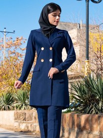 تصویر مانتو شلوار اداری باران دخت مدل ۴۰۲۲ 