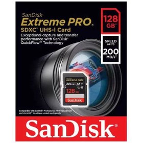 تصویر کارت حافظه 128 G SanDisk Extreme PRO SDXC UHS-I Card