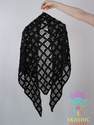 تصویر اشارپ بافتنی شیک مدل شب تاب 