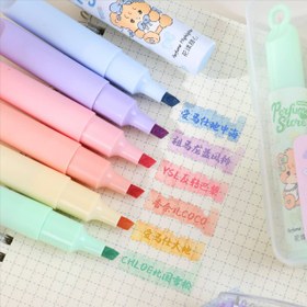 تصویر ست هایلایت معطر ۶ عددی پاستیلی 