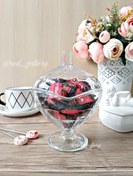 تصویر قندان پایه دار گلوری پاشاباغچه کد 98585 