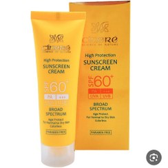 تصویر کرم ضدآفتاب سینره بدون رنگ 60spf 