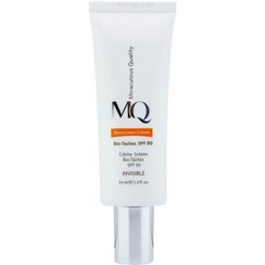 تصویر ضد آفتاب بدون رنگ ام کیو مدل ضد لک حجم ۵۵ میلی لیتر MQ Invisible Bio-Taches SunScreen