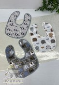 تصویر پیشبند(پیش بند) سه عددی برند ترکیه‌ای کارترز مانی نی - ست 4 Carter's Turkey 3-Pack Velvet Bibs