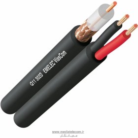 تصویر کابل کواکسیال ترکیبی RG59 زیمنسی Ziemens RG59 Coaxial Cable with Power Cord