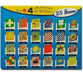 تصویر بازی فکری ۲۵ بازی در یک جعبه مناسب ۴ تا ۹۹ سال 