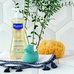 تصویر روغن پاک کننده استلاتوپیا موستلا Mustela حجم 500 میلی لیتر 