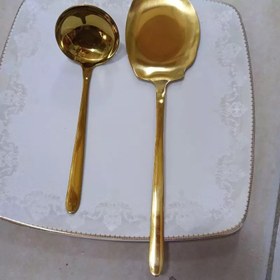 تصویر کفگیر طلایی یونیک 