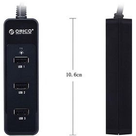 تصویر هاب USB 3.0 چهار پورت اوریکو مدل W5PH4-U3-V1 Orico W5PH4-U3-V1 4 Ports USB 3.0 Hub