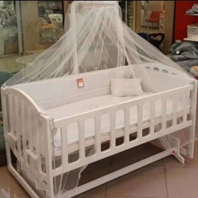 تصویر تخت گهواره نوزاد کنار مادر چوبی دیوانکو Divancoo ابعاد 120 در 60 مناسب نوزادان از بدو تولد تا 5 سالگی 