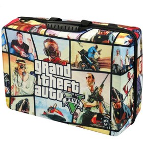 تصویر کیف کنسول بازی PS5 طرح GTA V Play Station 5 Cover Bag