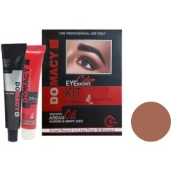 تصویر کیت رنگ ابرو دوماسی شماره 8 رنگ نسکافه ای حجم 15 میلی لیتر 