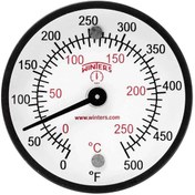 تصویر گیج دما 500 درجه عمودی پکنز صفحه 10 سانت 