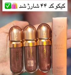 تصویر لیپ گلاس کیکو شماره ۴۴ رنگ نود قهوه ای 
