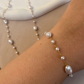 تصویر نیم ست مرواریدی 