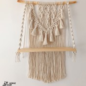 تصویر شلف مکرومه مدل ترنج|”macrame shelf “Toranj 