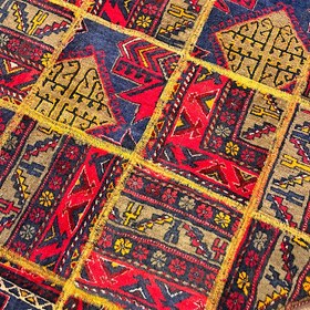 تصویر فرش چهل تیکه کلاژ patchwork