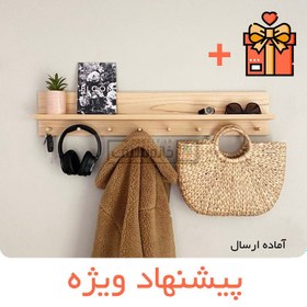 تصویر شلف آویز چوبی 