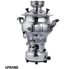 تصویر سماور گازسوز عالی نسب مدل نقشینه Alinassab Naghshineh Gaslight Samovar 6 Liter