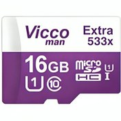 تصویر کارت حافظه MicroSDHC ویکومن مدل Extra 533x کلاس 10 استاندارد UHS-I U1 سرعت 80 مگابایت بر ثانیه ظرفیت 16 گیگابایت Vicco Man MicroSDHC Extra 533x Class 10 UHS-I U1 Speed 80MB/s 16GB Memory Card