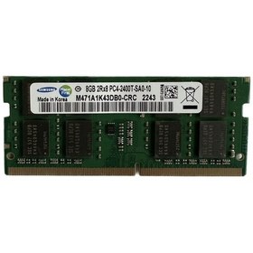 تصویر رم لپ تاپ DDR4 تك كاناله 2400 مگاهرتز سامسونگ مدل pc4 ظرفيت 8 گيگابايت+6 ماه گارانتی+در حد نو 