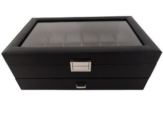 تصویر جعبه شیشه ایساعت و بدلیجات -نگهدارنده ای منحصر بفرد Glass and Rhinestone Box - A Unique Holder