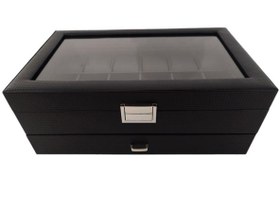 تصویر جعبه شیشه ایساعت و بدلیجات -نگهدارنده ای منحصر بفرد Glass and Rhinestone Box - A Unique Holder