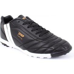 تصویر کفش‌ فوتبال چمن مصنوعی مردانه مشکی مدل 13258 برند jump 13258 Black Men's Astroturf Football Shoes