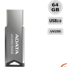 تصویر فلش مموری ای دیتا مدل یو وی 250 با ظرفیت 64 گیگابایت ا UV250 64GB USB 2.0 Flash Memory UV250 64GB USB 2.0 Flash Memory
