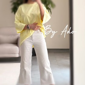 تصویر تیشرت باکسی یقه گرد 