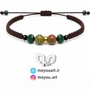 تصویر دستبند سنگ اوناکیت(متولدین اردیبهشت،مرداد،مهر،آبان) Unakite_brown_bracelet