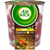 تصویر شمع معطر Airwick ایرویک رایحه رز کهربایی 105 گرمی 