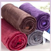 تصویر پتو گلبافت کودک تک رنگ نوزادی سایز ۱ در ۵۰ 