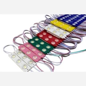 تصویر ریسه LED بلوکی لنز دار 12ولت در 6رنگ قیمت عمده 