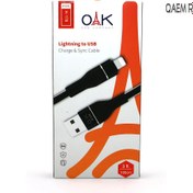 تصویر کابل لایتنینگ OAK K-178 / کابل آیفونی 