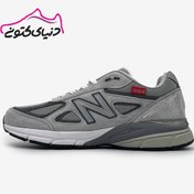تصویر کتانی نیو بالانس 990 V4 مردانه با رویه جیر 