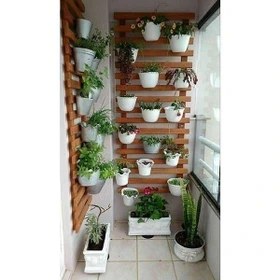 تصویر استند دیواری چوبی 