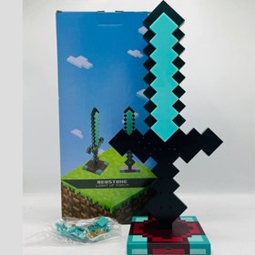 تصویر شمشیر ماینکرافت با پایه مدل چراغدار-شارژی 