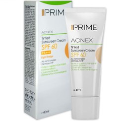 تصویر کرم ضد آفتاب پریم پوست  مختلط تا چرب SPF60 رنگی 40 میل 