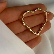 تصویر گوشواره قلب ژوپینگ کد 38 