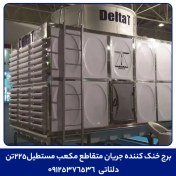 تصویر برج خنک کننده جریان متقاطع مکعب مستطیل225تن 