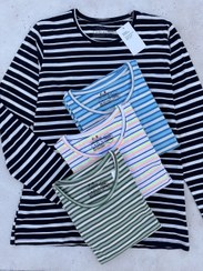 تصویر بلوز راه راه آستین بلند برند H&M 