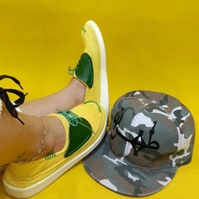 تصویر گیوه زنانه چرم دوزی کد729 