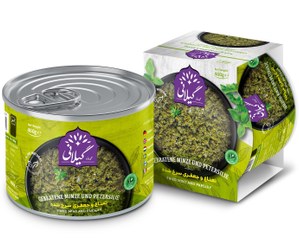 تصویر کنسرو نعناع و جعفری سرخ شده گیلانی 460 گرمی 
