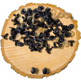 تصویر چشم پیچی بیضی مشکی به همراه واشر نگهدارنده 