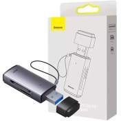 تصویر رم ریدر USB3 برند BASEUS -AIRJOY ( TF+SD ) 