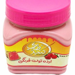 تصویر ارده توت فرنگی ۴۰۰گرمی (کارتن40تایی) 