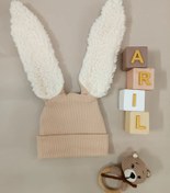 تصویر کلاه نوزادی خرگوشی 